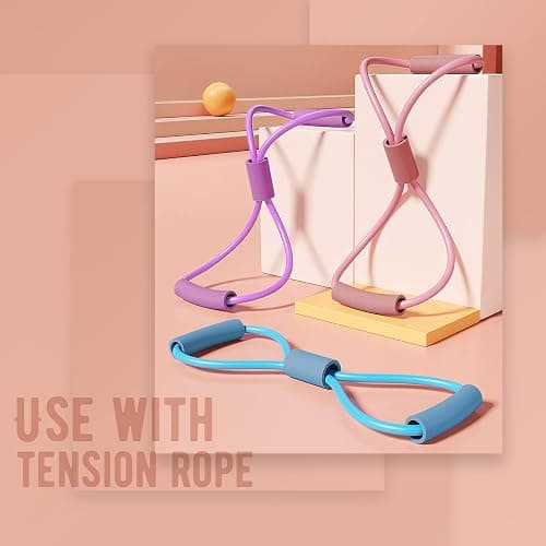 homimanor Thigh Master Thigh Exerciser, Hip & Inner Thigh Exercise Equipment, Pelvic Floor Muscle Trainer with Figure 8 Resistance Band for Arm Leg, Thigh Toner Kegel Exercise Products for Women thumbnail 9