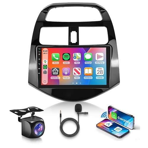 VECHTEL 5Ghz WiFi Android 15 Car Stereo for Chevrolet Spark 2011-2014 with Wireless Carplay Android Auto, 9 Inch Touch Screen Android Radio Support GPS/Bluetooth/FM/SWC/Backup Camera 2G+64G - Image 1