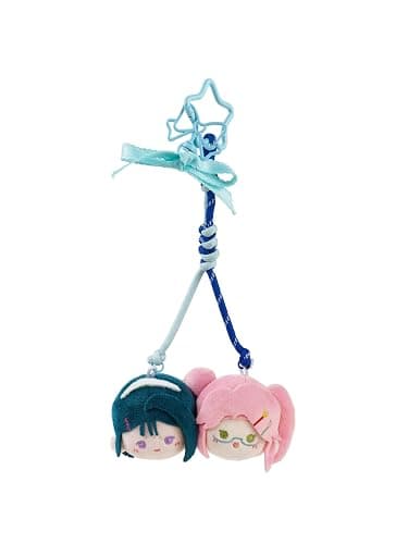 YJacuing Alien Stage AAHS Series Pair Bun Head Keychain, Limited Edition | Anakt Arts High School, Zombie Stage, ZOMST, ALNST, Plush Bag Charm, Anime Merch - Image 1