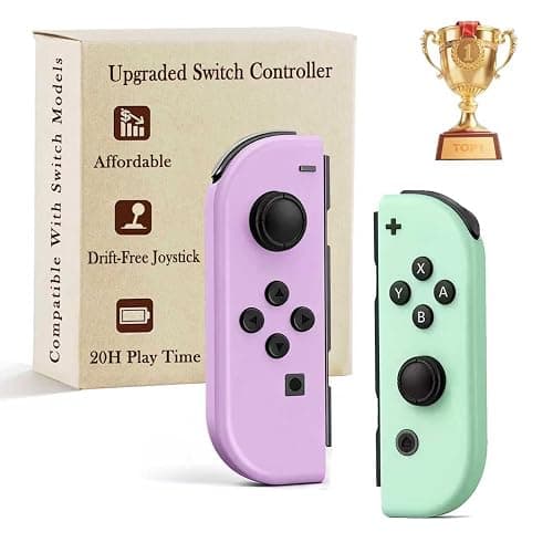 AROEVEIB for Nintendo Switch Controller, Switch Wireless Controller Replacement for Switch/Lite/OLED, with Dual Vibration/Motion/Wake-up/Screenshot - Image 1