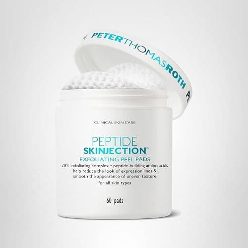Peter Thomas Roth | Peptide Skinjection™ Exfoliating Peel Pads, For Smoothing Expression Lines & Emerging Wrinkles, Fragrance-Free, Alcohol-Free, For All Skin Types thumbnail 9