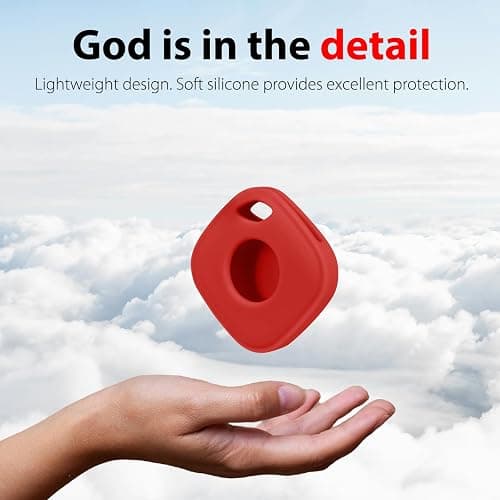 Silicone Case for Tile Mate 2024 with Carabiners, 2 Pack Anti-Scratch Protective Cover for Tile Tracker (Black/Red) thumbnail 4