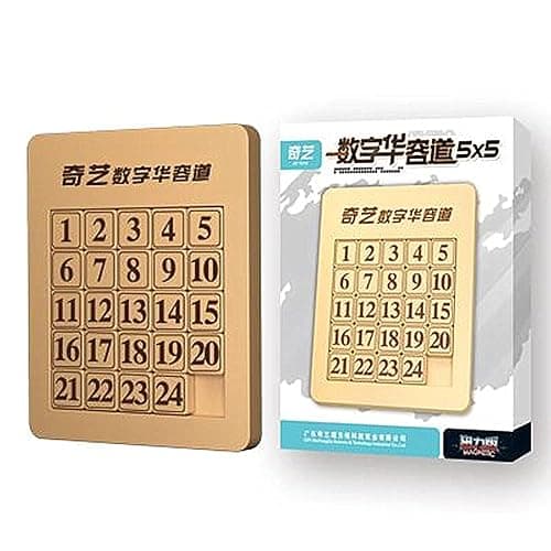 LiangCuber QY Toys 5x5 Klotski Puzzle Magnetic Sliding Number Puzzle ABS Brain Teasers Toy Tangram Jigsaw Intelligence (24-Digit Version) thumbnail 3