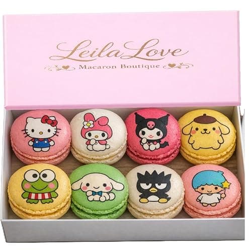 LeilaLove Macarons - Hello Kitty edition 8 Macarons - Image 1