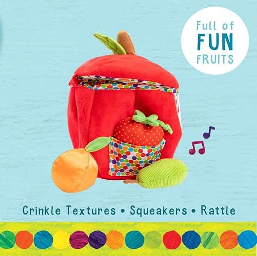 World of Eric Carle, The Very Hungry Caterpillar Apple Play Set and Shape Sorter Developmental Toy thumbnail 2