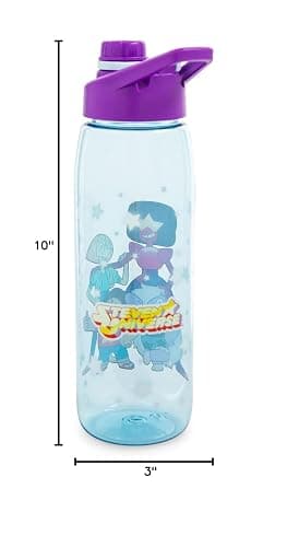 Silver Buffalo Steven Universe Featuring Garnet, Pearl, and Amethyst Water Bottle with Screw-On Lid, 28 Ounces thumbnail 3