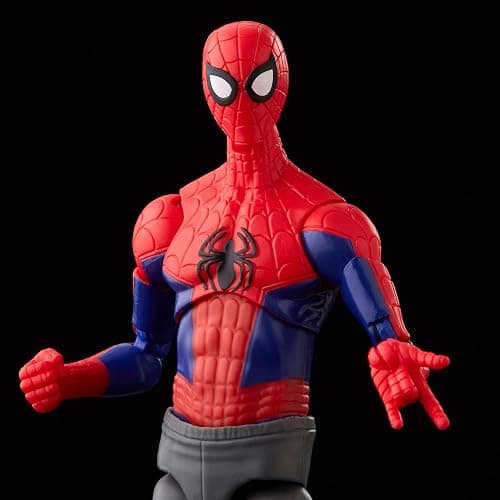 Spider-Man Marvel Legends Series Across The Spider-Verse Peter B Parker 6-inch Action Figure Toy, 2 Accessories thumbnail 2