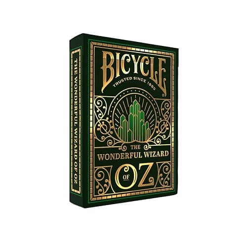 Bicycle Wizard of Oz Playing Cards, Oz Inspired Playing Card Deck, Emerald and Gold, 1 Deck - Image 1