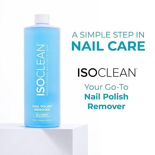 ISOCLEAN Nail Polish Remover - with 99.8% Acetone, Super-Strength Formula, Dissolves Standard and Gel Polish, Acrylics, Tips, and Nail Glues - 500 ml thumbnail 7