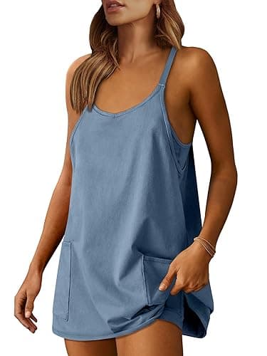 Athletic Romper Dress (Blue) - Image 1