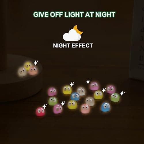 RAPUDA Cute Luminous Soot Sprites,35 Pcs Automotive Interior Decoration Accessories for Car Rearview Mirror and Dashboard,Cute Anime Decor for Home Garden Office,Funny Ornament Gifts(Multicolour) thumbnail 6