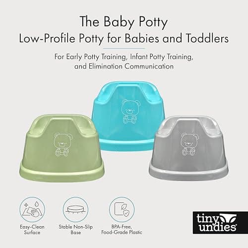 The Baby Potty - Mini Potty | Early Potty Training | Elimination Communication | Portable & Lightweight | Promote Independence | Child Training Toilet (Sage Green) thumbnail 2