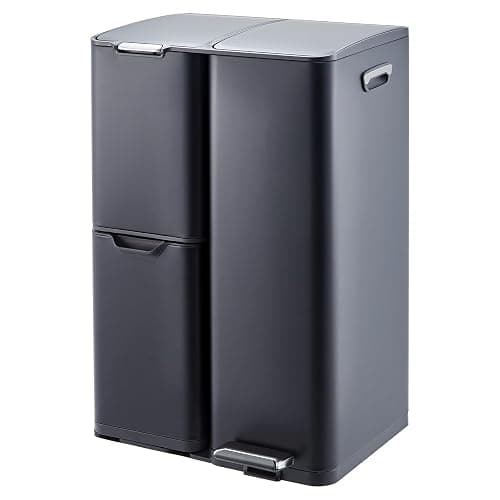 Trash can with recycle, landfill, and compost.  - Image 1