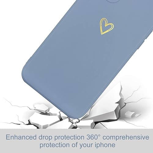 Lafunda Handyhülle Kompatibel mit iPhone 11 Mädchen hülle Ultra Dünn Silikonhülle süß Liebesherz Schutzhülle stoßfest Case Bumper Back Cover mit Fallschutz für iPhone 11 Blau thumbnail 5