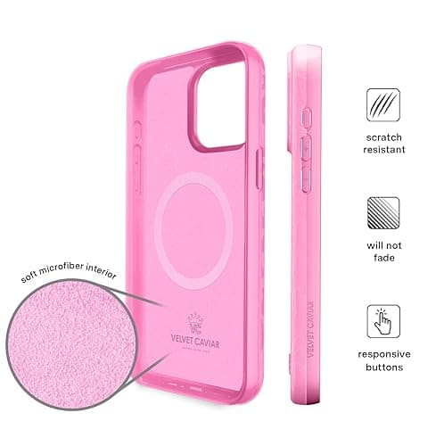 VELVET CAVIAR Case for iPhone 15 Pro Max | Compatible with MagSafe | 10ft Drop Tested | Protective Designer Cases| Hot Pink Leopard thumbnail 7
