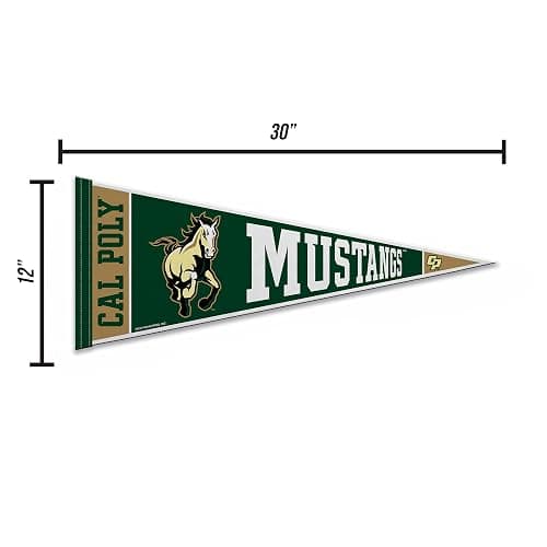 Rico Industries NCAA Cal Poly Mustangs 12" x 30" Felt Wall Décor Pennant - Great for Home/Bed Room/Man Cave Décor thumbnail 4