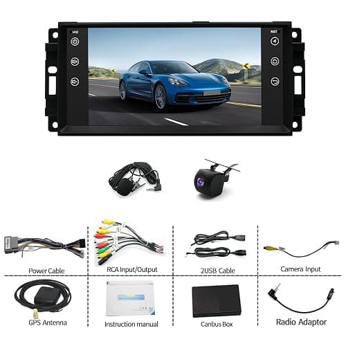 PHEZEN 7 inch Touchscreen Car Stereo for Dodge Avenger 2008-2014, Android 13 Car Radio with Carplay & Android Auto GPS Navigation BT Mirror Link WiFi Backup Camera 4+64G thumbnail 7