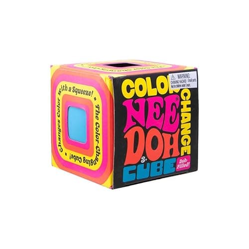 Schylling Needoh Color Change Cube - Sensory Squeeze Toy - Colors May Vary - Image 1