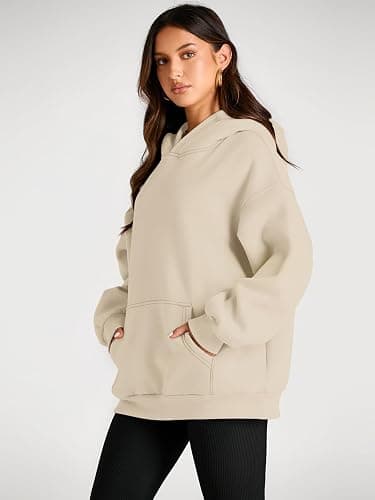 Trendy Queen Womens Oversized Hoodies Fleece Sweatshirts Fall Fashion Pullover Sweaters Winter Clothes thumbnail 3