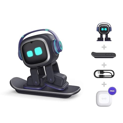 EMOPET AI Desk Robot Companion - ChatGPT Enabled with Voice Commands & Dancing, Interactive AI Robot Pet with Personality, for Adults and Kids thumbnail 7
