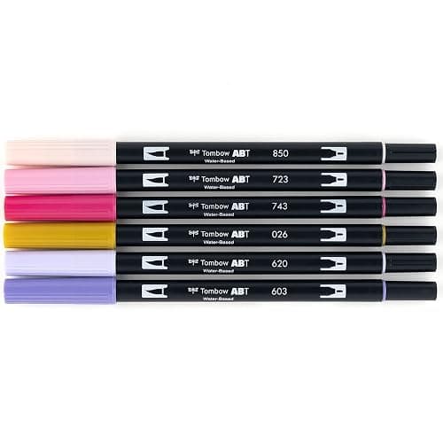 Tombow 56228 Dual Brush Pen Art Markers Sweetheart, Portrait, 1 Count (Pack of 6) thumbnail 2