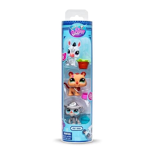 BANDAI Littlest Pet Shop Pack 3 Zoo Pets BF00597 Set of 3 Pets, Accessory, Collector's Card and Virtual Code, Generation 7, Pets #96, #97, #98, Kids 4+ thumbnail 7