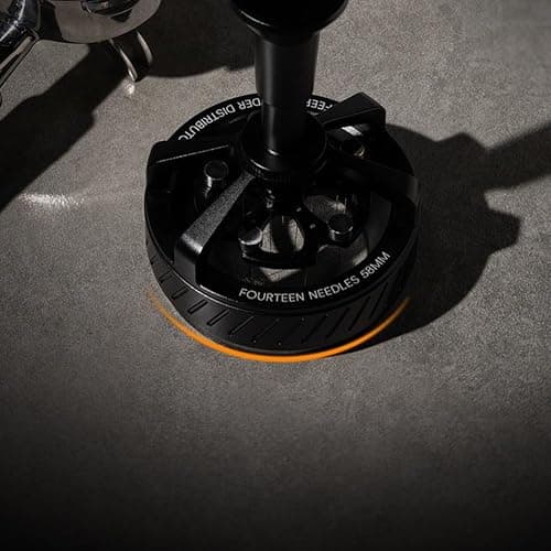Coffee Distribution Tool 58mm Professional Grounds Leveler with Rotating Base for Espresso Machine Even Coffee Grounds Spreading Tool thumbnail 5