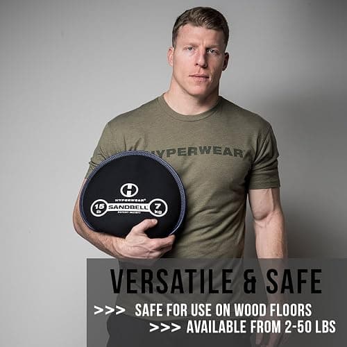 Hyperwear SandBell® Soft Sandbag Weight (2–50 lbs) – Pre-Filled with Clean USA Sand, Safe Soft Weight for Strength Training, HIIT, Functional Fitness, Rucking & Home Workouts thumbnail 3