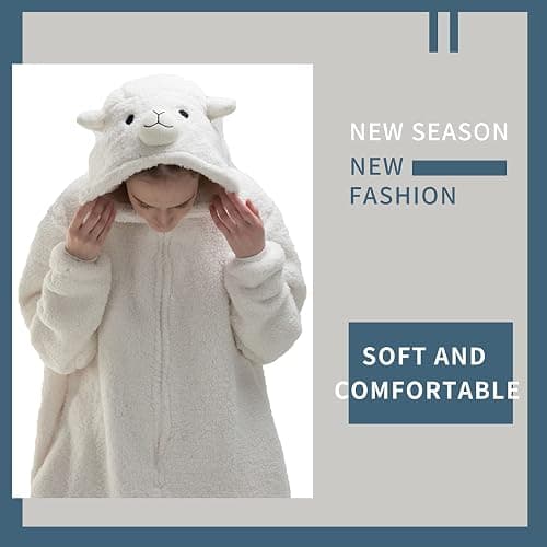 Snug Fit Unisex Adult Onesie Pajamas, Flannel Cosplay Animal One Piece Halloween Costume Sleepwear Homewear thumbnail 3