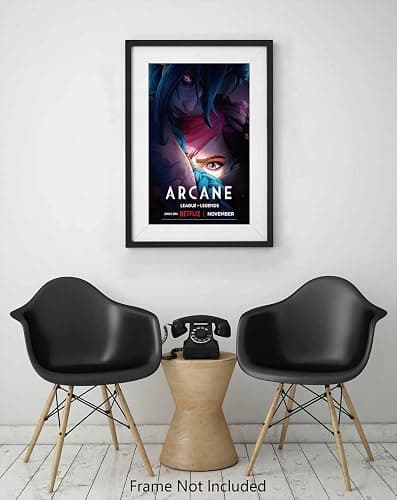Jefuzh Anime Cartoon Arcane: League of Legends Season 2 TV Series Poster #1 - Matte Poster Frameless Gift 11 x 17 inch(28cm x 43cm),Noframe thumbnail 5