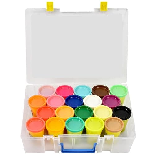 Case for Play-Doh Modeling Compound 20-Pack Case of Colors 3-Ounce Cans,Storage Box Organizer Container Holds 32-Pack of 1-Ounce Modeling Compound for Kid Party Favors(Box Only) - Image 1