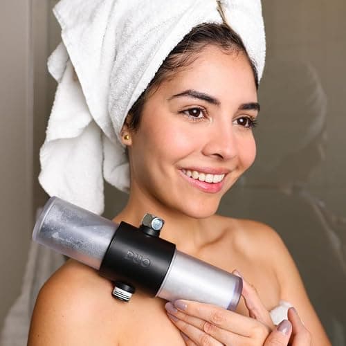 Weddell Duo Shower Filter - NSF Certified Shower Filter, High Pressure Activated Carbon Filter, Removes Chlorine, PFAS & Particulates, Clinically Tested For Healthier Skin & Hair (Black) thumbnail 2