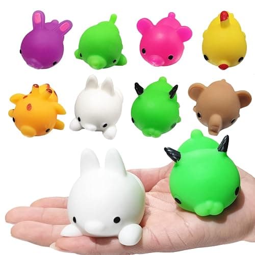 Aiyouwei 8-Piece Jumbo Mochi Squishy Toy Squishy Animals Stress Reliever Kids Party Favours (8 Normaler Stil) - Image 1