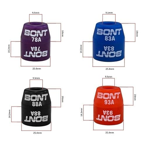Bont Roller Skates - Replacement Top Cone or Bottom Barrel Cushions Bushings - Quad Roller Skate Derby Plate - Made in USA thumbnail 2