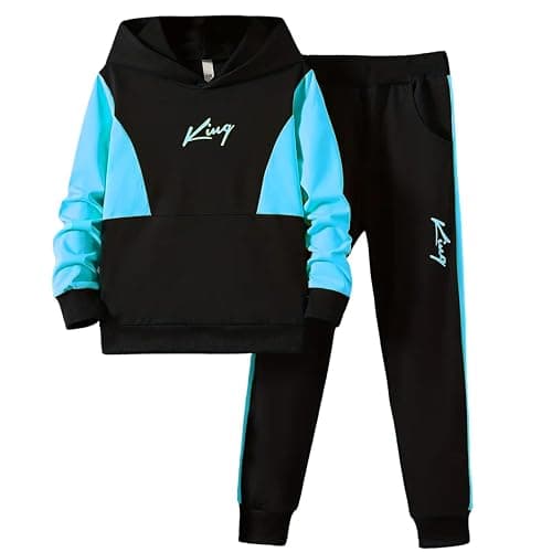 Xumplo Boys Tracksuit Kids Hoodie Tops and Jogger Outfits Teen Boys Casual Clothes Set 2 Piece Clothing 5-14Y - Image 1