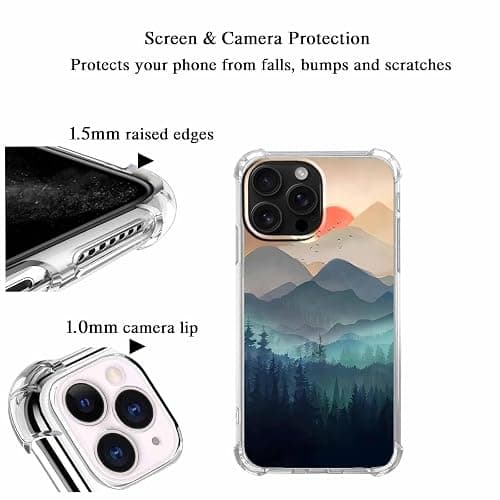 malegaon Sunset Nature Landscape Case for iPhone 16 Pro,Wilderness Night Art Painting,Soft TPU Full Cover Case for iPhone 16 Pro thumbnail 4