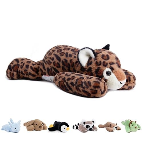 Niuniu Daddy 20" Weighted Stuffed Plush Animal for Kids Adults (Leopard -1) - Image 1