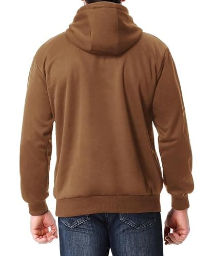 TUAOVA Men's Relaxed Fit Fleece-Lined Pullover Hooded Sweatshirt Comfortable and Soft thumbnail 2