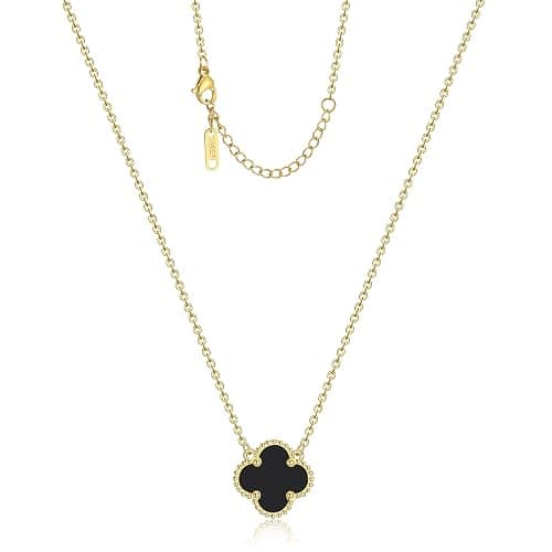 AIPPK Clover Pendant Necklace for Women 18K Gold Plated Four Leaf Clover Necklaces Lucky Simple Jewelry Gifts for Women - Image 1
