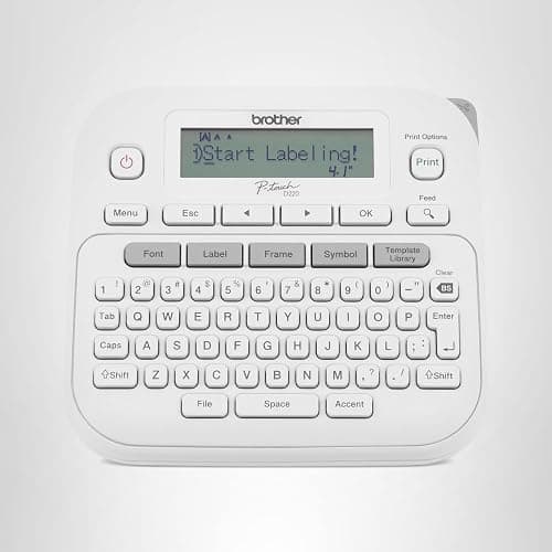 Brother P-Touch PTD220 Home/Office Everyday Label Maker | Prints TZe Label Tapes up to ~1/2 inch White thumbnail 7