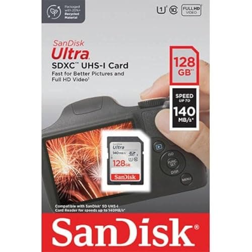 SANDISK 128GB Ultra SDXC UHS-I Memory Card - Up to 140MB/s, C10, U1, Full HD, SD Card - SDSDUNB-128G-GN6IN | Up to 140MB per S Read, Full-HD Video, 10-Year Limited Warranty thumbnail 3