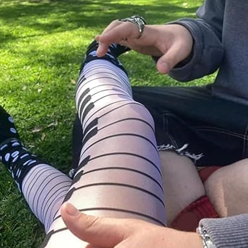 Piano Tights - Funky Patterned Stockings, Y2K Women Sexy Piano Key Stockings, Ultra Thin Transparent Pantyhose thumbnail 5