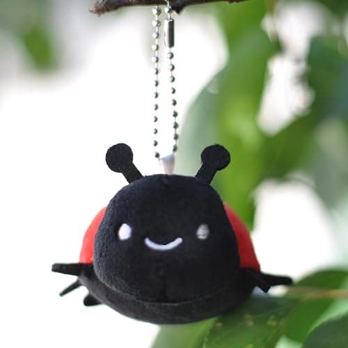 JIANEEXSQ Cute Realistic Ladybug Insect Stuffed Animal Plush Toy, Lifelike Ladybug Plush Doll, Backpack Handbag Pandent Gift (Ladybug) thumbnail 5