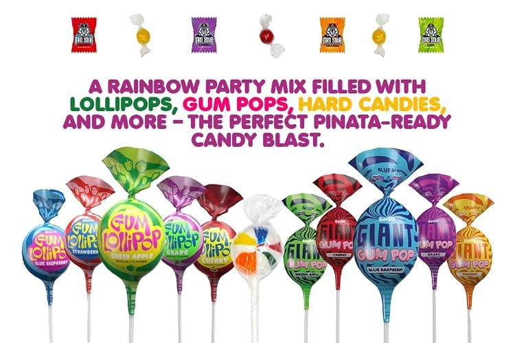 Christmas Candy Bulk - 8 Pound Bundle - Big Bulk Candies for Pinatas, Gifting, Birthdays, Offices, Gift thumbnail 8