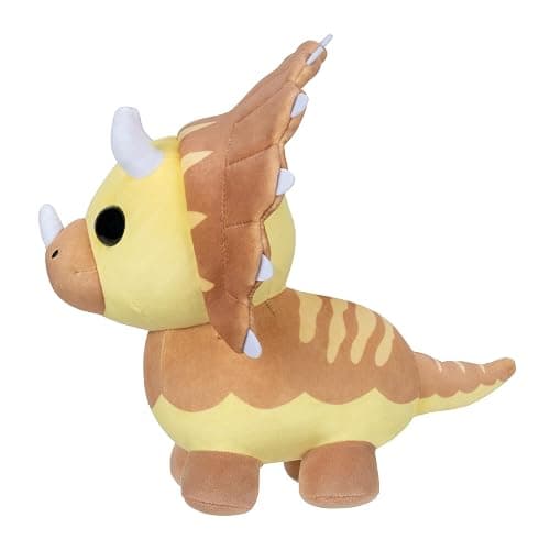Adopt Me! Collector Plush - Triceratops - Series 4 - Uncommon In-Game Stylization Plush - Exclusive Virtual Item Code Included - Toys for Kids Featuring Your Favorite Adopt Me Pet, Ages 6+ thumbnail 5