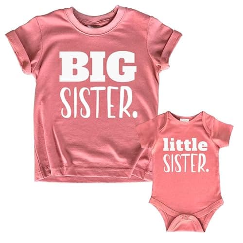 Unordinary Toddler big sister little sister matching outfits shirt gifts girls newborn baby set - Image 1