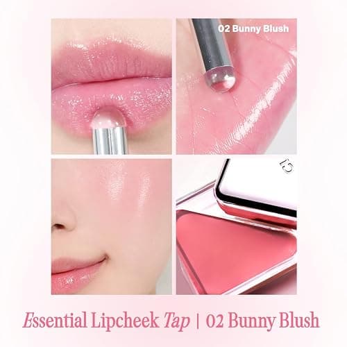 CLIO Essential Lip & Cheek Tap, Easy to Use, Glides on Effortlessly, Non-Greasy, Travel-Sized Creamy & Blendable Color For Lips & Cheeks (02 BUNNY FLUSH, One Size) thumbnail 3