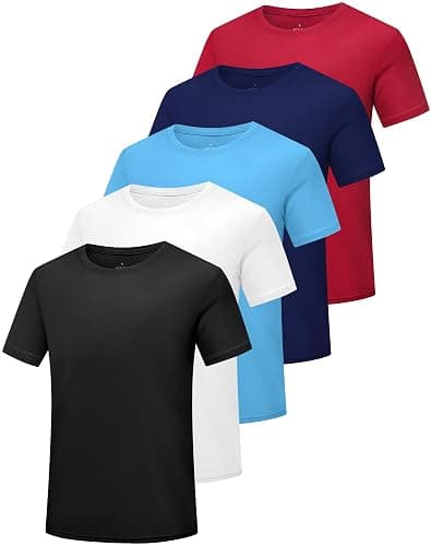 HovSiyla Boys Athletic Shirt Quick Dry Short Sleeve Performance Moisture Wicking T Shirt for Youth - Image 1