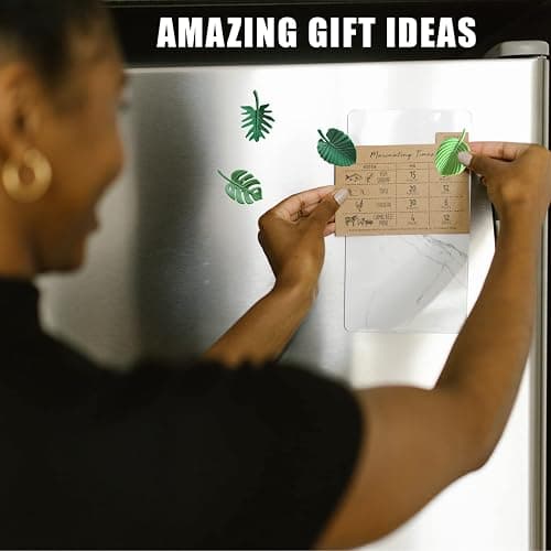 joaoxoko Plant Fridge Magnets,8 Pcs Mini Tropical Leaves Refrigerator Magnets Cute Magnets for Locker Fridge Home Office Decor, 3D Monstera Plant Refrigerator Magnets (Plant) thumbnail 7