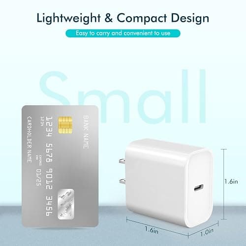 iPhone Fast Charger,10FT Extra Long Fast Charging USB C to Lightning Cable Cord with USB C iPhone Charger Block 20W PD Travel Plug for iPhone 14/Pro/Pro Max/Plus/13/12/11/Mini/Pro/XS/XR/SE 2022/8/iPad thumbnail 4